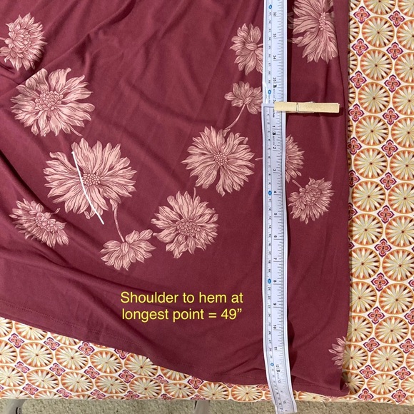 Vince Camuto Dusty Rose Asymmetrical Maxi Dress | Size 3X - Picture 12 of 14